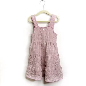 Lil Lemons By For Love and Lemons Girls Gingham Cutout Dress NWT